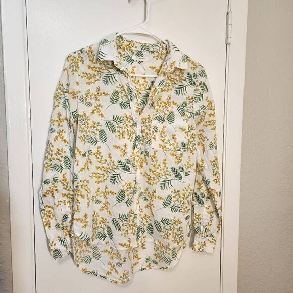 Springfield yellow flower blouse - Picture 1 of 6